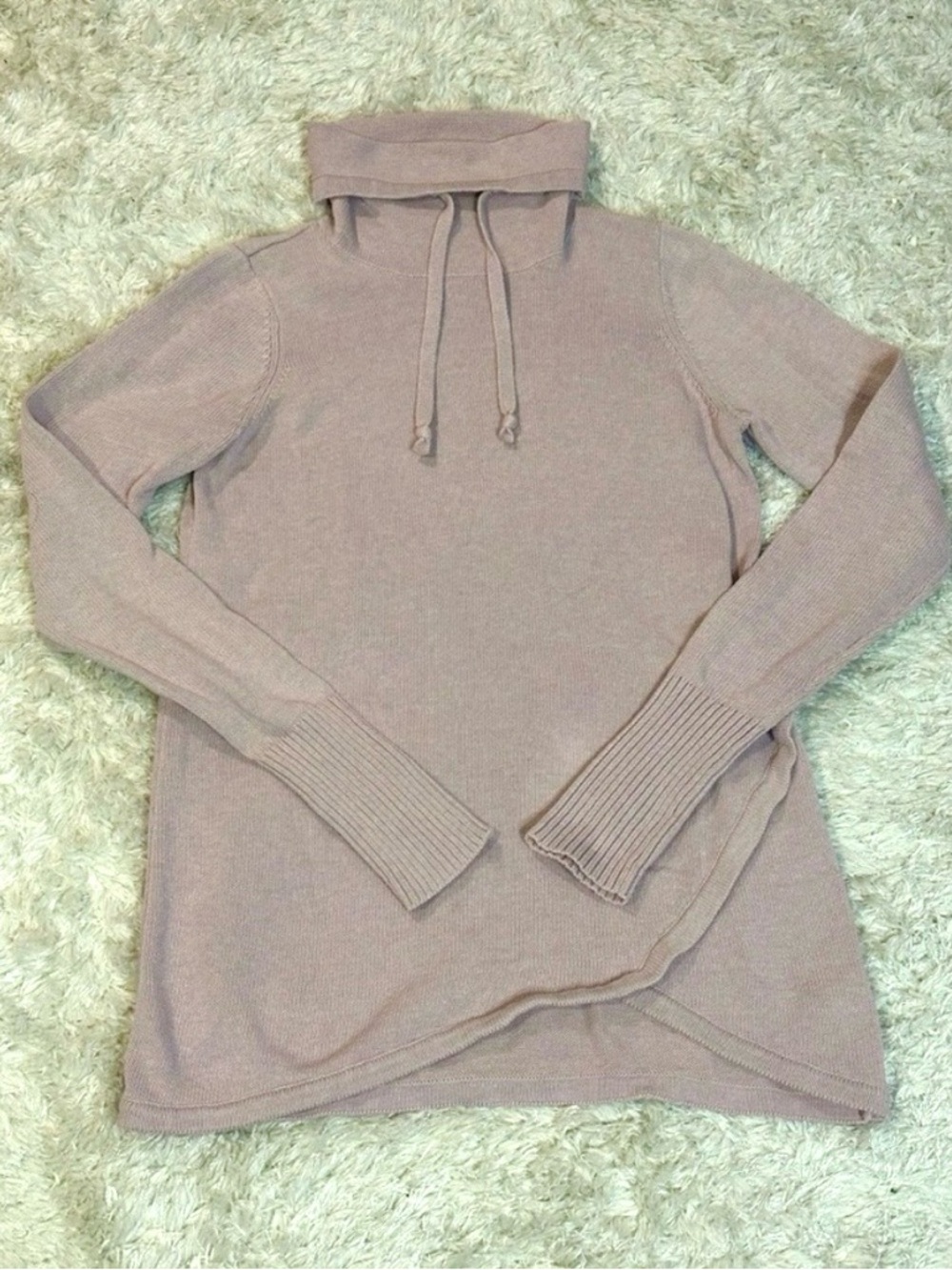 Akini Pink Athleisure Cowl Neck Sweater